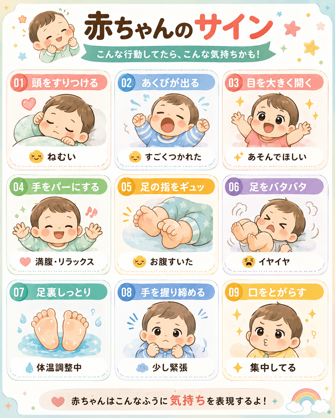 赤ちゃんのサイン