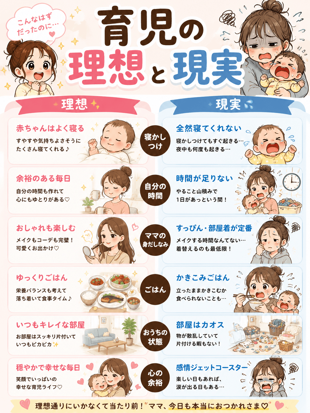 育児の理想と現実
