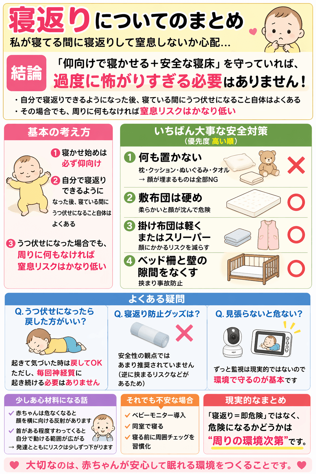 寝返りについてのまとめ