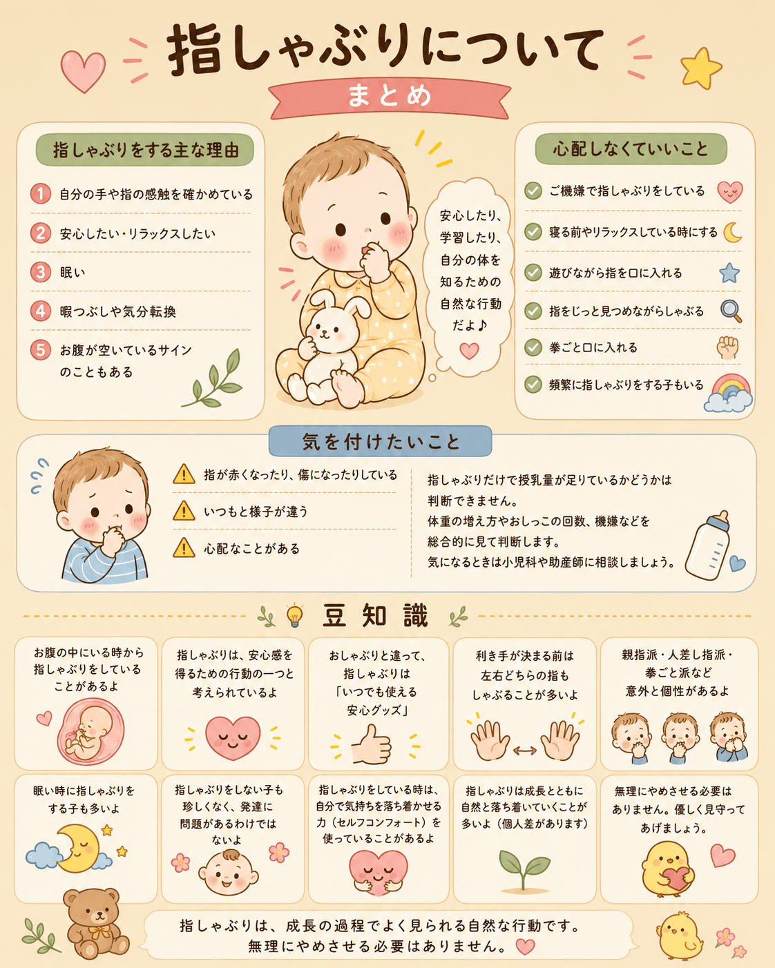 指しゃぶりについてまとめ